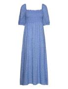 Alaia Printed Dress Maxiklänning Festklänning Blue Lexington Clothing