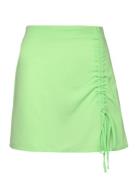 Onlnova Lux May Ruching Skirt Solid Ptm Kort Kjol Green ONLY