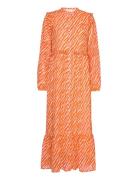 Genny Recycled Maxi Dress Maxiklänning Festklänning Orange Notes Du No...