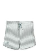 Otto Seersucker Swim Pants Badshorts Blue Liewood