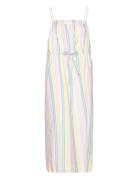Stripe Cotton Maxiklänning Festklänning Multi/patterned Ganni