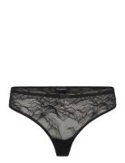 Emporio Armani Ladies Knitted Thong Svart