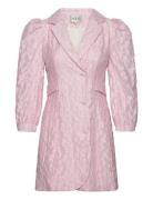 Talia Blazer Dress Kort Klänning Pink MAUD