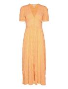 Objkate S/S Long Dress 127 Maxiklänning Festklänning Orange Object