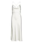 Objsateen S/L Midi Dress A Fair Div Maxiklänning Festklänning White Ob...