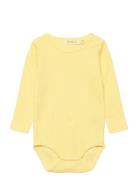 Sggalileo Wide Rib Ls Body Bodies Long-sleeved Yellow Soft Gallery