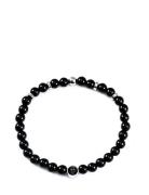 Beads Bracelet 6Mm Armband Smycken Black Edd.