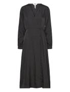 Objjohnson L/S Dress 128 Maxiklänning Festklänning Black Object