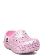 Classic Lined Glitter Clog T Shoes Clogs Pink Crocs