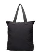 Logo Tote Bag - Black Shopper Väska Black Garment Project
