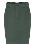 Basel Corduroy Skirt Kort Kjol Green Tamaris Apparel