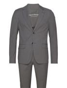 Bs Sonoma Slim Fit Suit Set Kostym Grey Bruun & Stengade