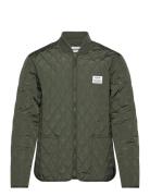 Quilted Zip Jacket Kviltad Jacka Green Resteröds