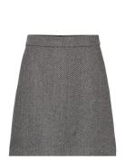 Slfhera-Ula Hw Mini Wool Skirt Kort Kjol Black Selected Femme