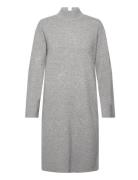 YAS Yasemilie Ls High Neck Knit Dress S.noos Grå