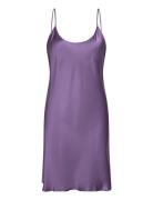 Pure Silk - Slip With Round Neck Nattlinne Purple Lady Avenue