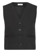 Suit Waistcoat With Buttons Väst Black Mango