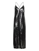 Dress Sofi Sequin Maxiklänning Festklänning Black Lindex