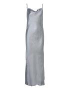 Slfsilva Ankle Strap Dress B Maxiklänning Festklänning Silver Selected...