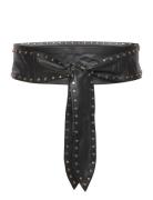 Markala Mix Studs Leather Belt Bälte Black Dante6
