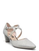 Gabor Ankle-Strap Pumps Silver