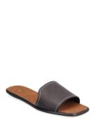 Polo Ralph Lauren Vachetta Leather Slide Sandal Svart