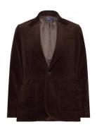 Wide-Wale Corduroy Blazer Blazers Single Breasted Blazers Brown Polo R...