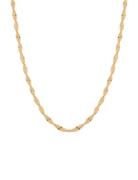 Syster P Herringb Twisted Necklace Guld