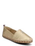 Th Gold Flat Espadrille Sandaletter Expadrilles Låga Gold Tommy Hilfig...