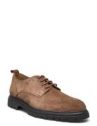 Biagil Derby Suede Shoes Business Laced Shoes Brown Bianco
