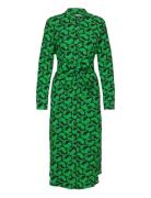 Chakra Zinni Dress Aop Knälång Klänning Green Mads Nørgaard