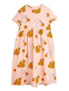 Mini Rodini Squirrels Aop Ss Dress Rosa