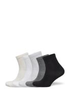 Lindex Sock 5 P Bb Plain Neutrals Multi/patterned