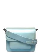 Cayman Pocket Shiny Structure Bags Crossbody Bags Blue HVISK
