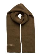 Ribbed Scarf Accessories Scarves Winter Scarves Green Lyle & Scott