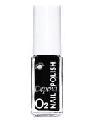 Minilack Oxygen Färg A039 Nagellack Smink Black Depend Cosmetic