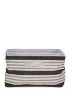 House Doctor Storage Basket, Store, Brown Stripe Brun