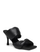 Twist Strap Sandal Med Klack Black ALOHAS