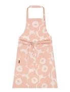 Pieni Unikko Apron Home Textiles Kitchen Textiles Aprons Pink Marimekk...