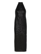 Objyasmine S/L Long Dress 130 Knälång Klänning Black Object