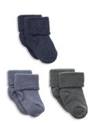 Mp Denmark Wool Baby Socks - 3-Pack Multi/patterned