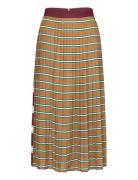 Striped Pleated Skirt Lång Kjol Multi/patterned GANT