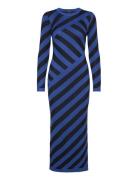 Vmtrudy Ls O-Neck Ankle Dress Ga Dresses Knitted Dresses Blue Vero Mod...
