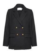 Polly Boucle Blazer Blazers Double Breasted Blazers Black Noella