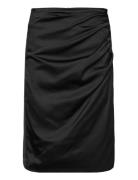 Zilkyiw Drape Skirt Knälång Kjol Black InWear