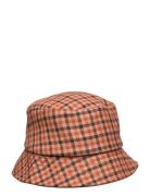 D1. Check Bucket Hat Accessories Headwear Bucket Hats Orange GANT