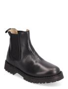 Slfriley Leather Chelsea Boot Shoes Chelsea Boots Black Selected Femme