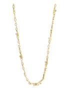 Pilgrim Hallie Organic Shaped Crystal Necklace Guld