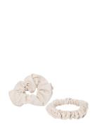 Vegan Scrunchie Big And Small 2-Pack Accessories Hair Accessories Scru...