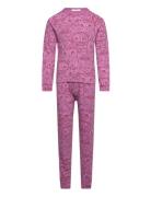 Sgsally Owl Nightset Pyjamas Set Purple Soft Gallery
